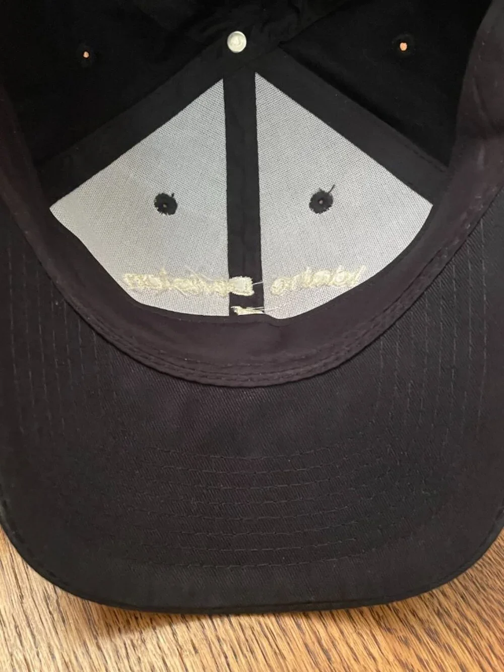 Idaho Division of Aeronautics Black Hook and Loop Baseball Hat Cap